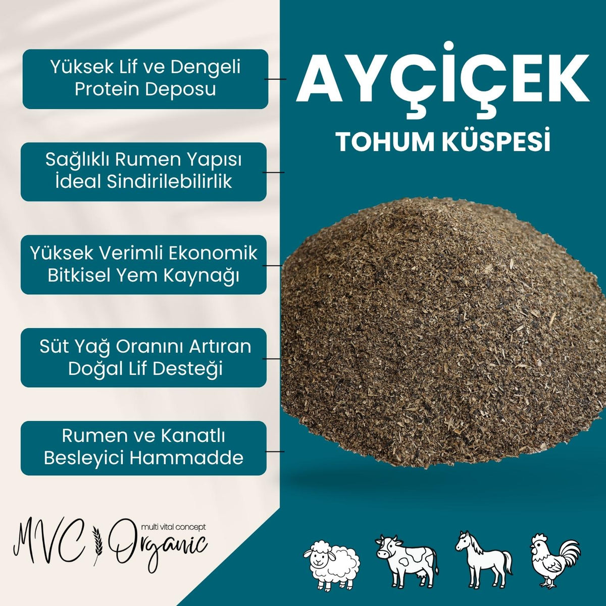 Ayçiçek Tohumu Küspesi - (ATK)