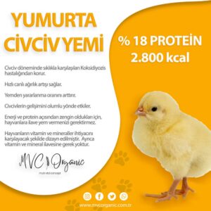 Yumurta Civciv Yemi - %18 Ham Protein - 2.800 kcal/kg