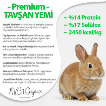 Premium Evcil Tavşan Yemi