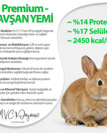 Premium Evcil Tavşan Yemi